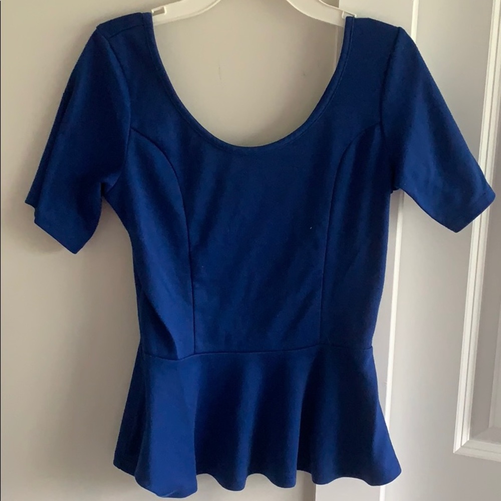 Eyelash Couture Peplum top